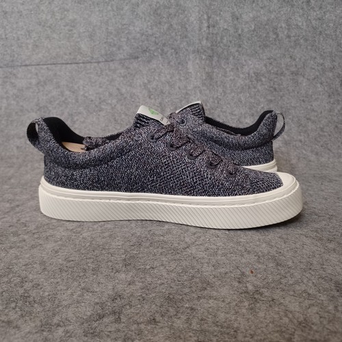 2 Cariuma Sneakers Women 5W Off White Suede Canvas Gray Knit Lightweight Shoes - Picture 16 of 24