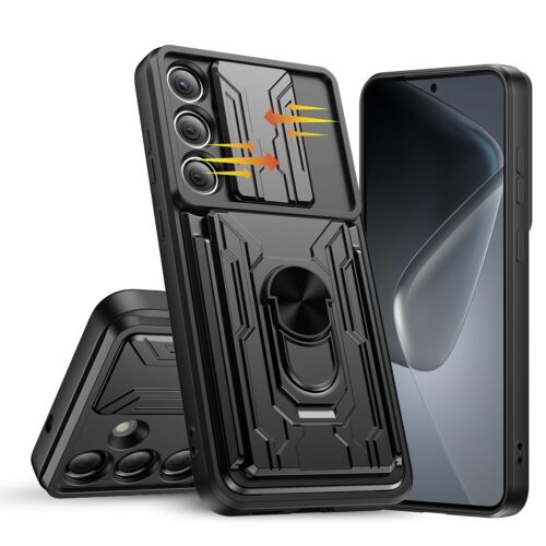 Samsung Galaxy S25 Ultra Plus 6,2/6,7/6,8 Zoll Schiebefenster Karten Ring Halter Hülle - Bild 15 von 33