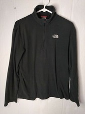 The North Face Men's S Gray 1/4 Zip Fleece Lightweight Pullover Jacket