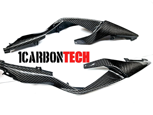KIT COLA FIBRA CARBONO REAL KAWASAKI ZX-6R ZX-636 2019-2020-2021-22-2023-24-2025 - Imagen 11 de 12