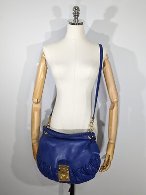 Miu Miu Women's Shoulder Leather Bag With Keys Blue Luxury