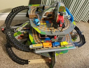 hape mighty mountain mine train set