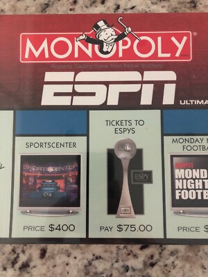 Monopoly ESPN Ultimate Sports Fan Collector's Edition, Factory