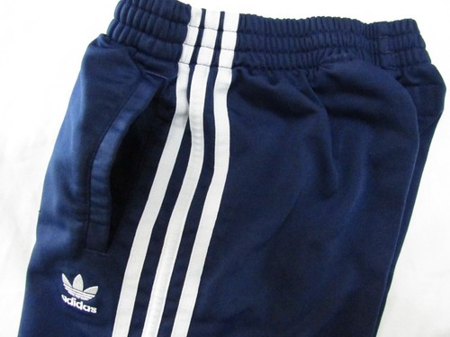 adidas Originals Youth Boys size M Navy 3-Stripes Tricot Polyester Track Pants - Picture 10 of 12