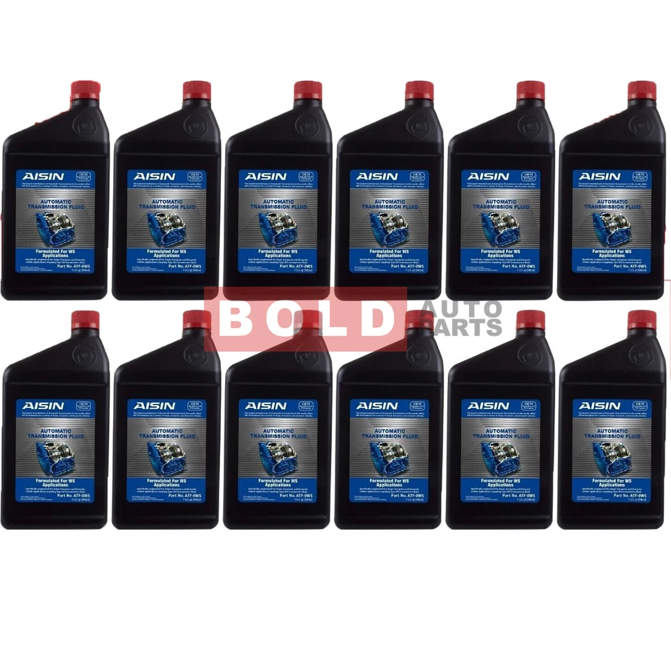 Juego de 12 piezas de líquido de aceite de transmisión automática Aisin ATF-0WS para Lexus y Toyota Foto 4 de 4