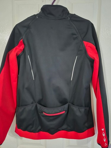Crivit Sport Womens Black/Red Convertible Cycle Jacket/Vest Size Medium VGC - Picture 2 of 10