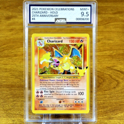 Pokemon Celebrations Classic Collection Charizard 4/102 AGS Mint+