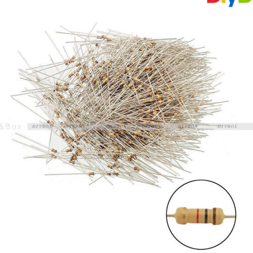 BOJACK 1000 Pcs 25 Values Resistor Kit 1 Ohm-1M Ohm with 5% 1/2W