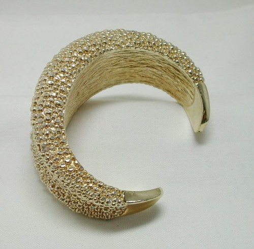 Fabulous Silver Vermeil Designer Broad Torque Bangle By Roberto Coin 22061 - Picture 3 of 5