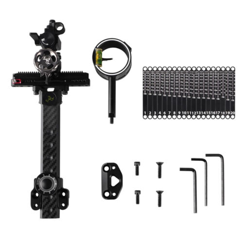 Archery Bow Sight Compound Bow 4/6/8x Lens 1-Pin Adjustable Shooting Target - 第 11/19 張圖片