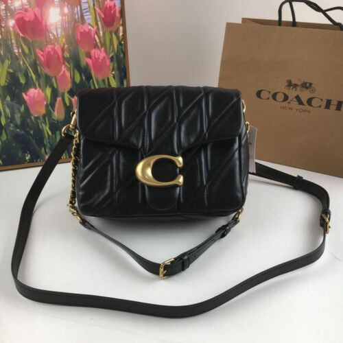 COACH Times Square Tabby Shoulder Bag 20 Quilted CW629 Black outlet New JP y - Picture 3 of 10