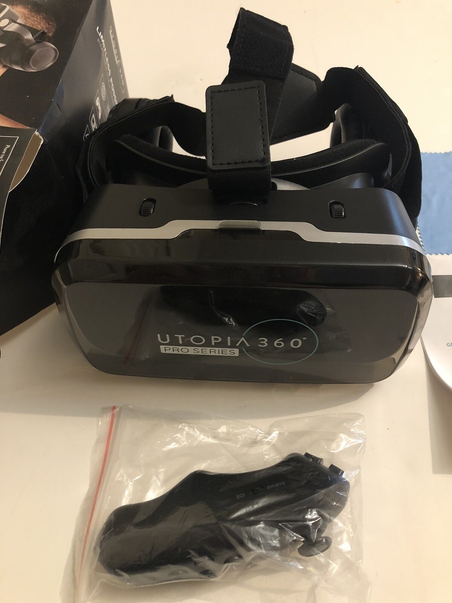 UTOPIA 360 Virtual Reality Headset Built in Headphones Bluetooth Controller
