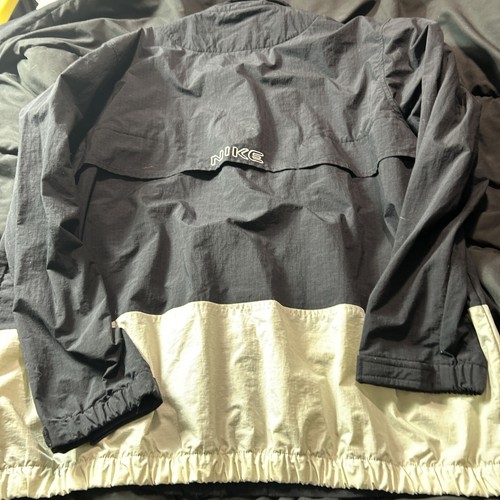 Nike Windbreaker Full Zip Jacket Black & Tan Mesh Lined RN#56323 CA#05553 SZ 2Xl - Picture 8 of 11