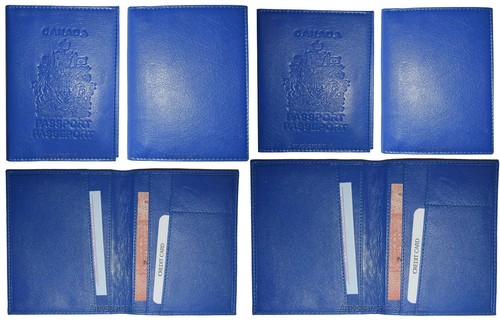 Funda de pasaporte de cuero canadiense billetera Canadá nueva estuche de pasaporte pasaporte - Imagen 9 de 12