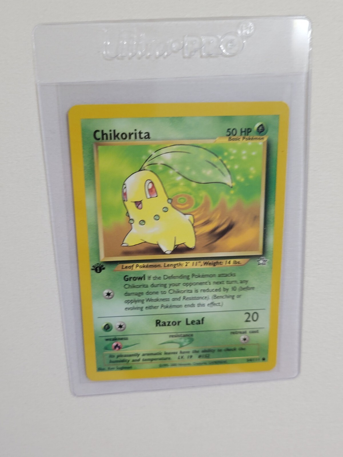 Chikorita - Pokemon Neo Genesis First 1st Edition #54 - Common