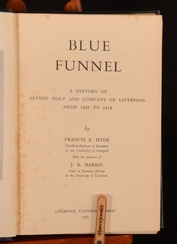 1856 Blue Funnel History of The Alfred Holt and Co Francis Hyde JR Harris 1st Ed - Picture 4 of 7