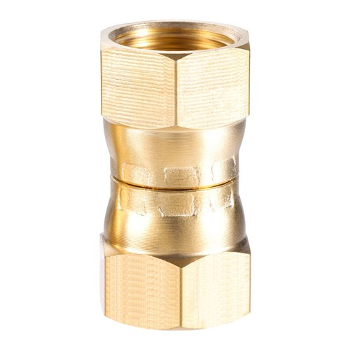 2 x 3/8" Female Flare x 3/8" Female Flare Adapter Tube Fitting For Pipe Grill - Picture 3 of 8