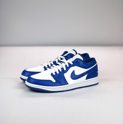 Size 12W - Nike Air Jordan 1 Low Dark Marina Blue Low Top