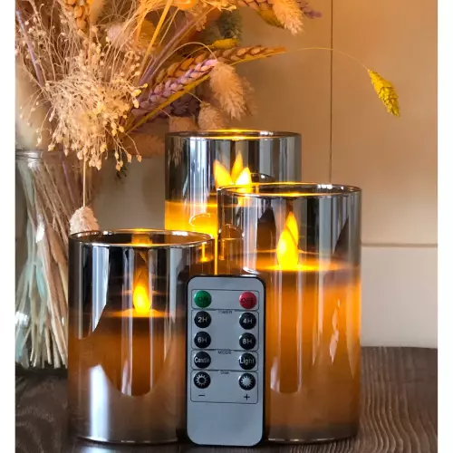 Remote control sale candles with timer