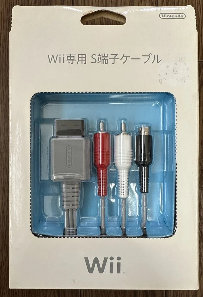 Nintendo Wii Official S-Video Cable S Terminal Cable F/S w/Tracking# Japan USED - Image 2 of 3