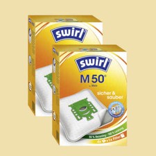 2 Packungen Staubsaugerbeutel Swirl M 50 a 4 Stück - für Miele Typ FJM