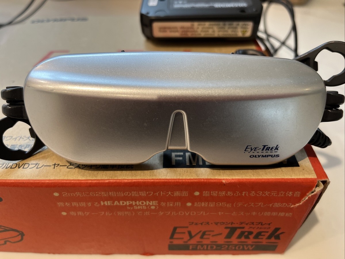 Olympus Eye Trek Video Glasses Retro Gaming Headset PS2 Rare Olympus Eye Trek Video Glasses Retro Gaming Headset PS2 Rare