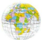 Earth Globe Beach Ball 16" School Project Birthday Toy Party Favor Decoration