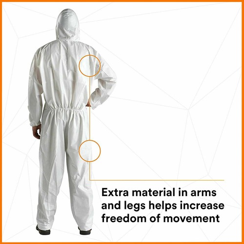 Coveralls Disposable White Overalls Breathable Paper Boiler Suit Painters SPRAY - Picture 4 of 6