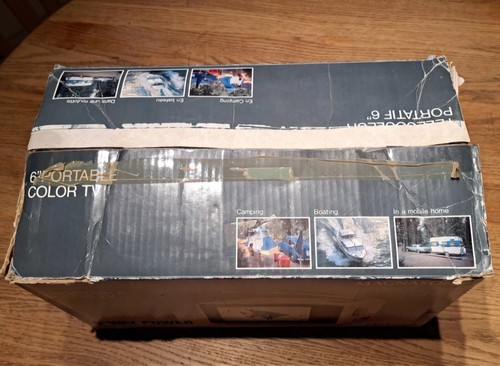 Magnasonic MCT 1006 Portable Color TV 6" Complete in Box Like New See Photos - Bild 8 von 10