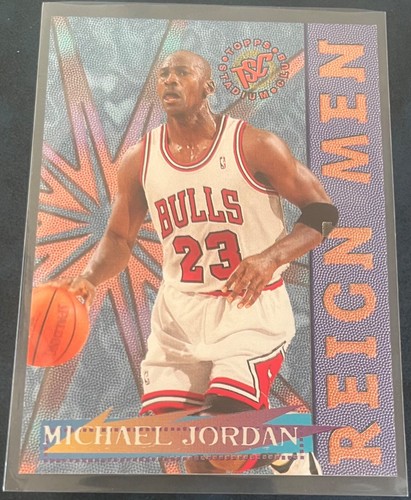 1995-96 Topps Stadium Club Reign Men Michael Jordan Bulls Foil insert RM2