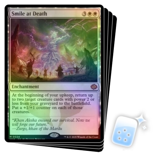 FOIL SMILE AT DEATH X4 Tarkir: Dragonstorm TDM Magic MTG MINT CARD - Afbeelding 1 van 1