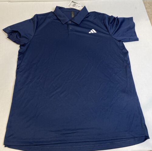 adidas Heat Rdy Tennis Polo Shirt HS3237 Mens XL Collegiate Navy Polyester - Picture 2 of 8