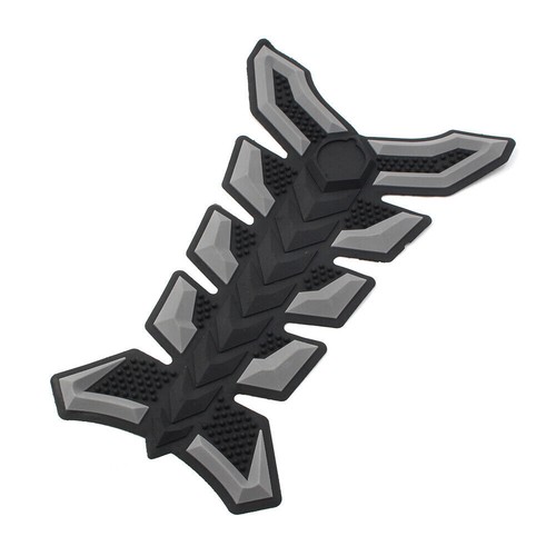 Universal Fit Motorcycle Fuel Oil Tank Pad Fish Bone 3D Decal Sticker Protector - Foto 10 di 22