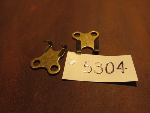 # 5304 RIFLE SLING HOOK small  BRASS pl.steel strap hook rifle NEW smaller type - Picture 6 of 6