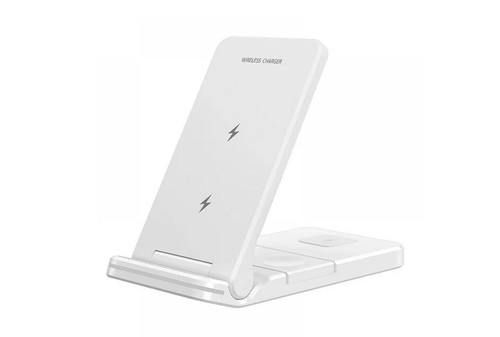 🔥QTlier Wireless Charger Foldable 3 in 1 Qi-Certified Fast Charging Station W🔥 - Picture 2 of 4