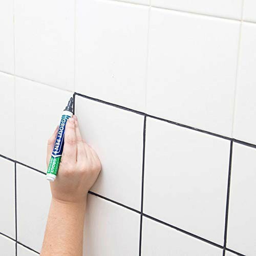 Grout Pen Grey Tile Paint Marker: Waterproof Tile Grout Colorant and Sealer Pen - Picture 8 of 9