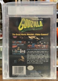 Godzilla: Monster of Monsters (Nintendo NES, 1989) SEALED VGA 80 NM [Oval SOQ]