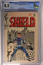 Nick Fury Agent of Shield  #4 CGC 8.5 ow/w Origin SHIELD  9/1968 KEY