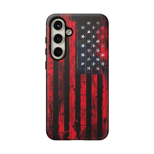 iPhone/Galaxy/Google Rugged American Flag Neon Colors Patriotic Tough Phone Case - Picture 203 of 274