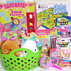 NEW SMOOSHY MUSHY EASTER TOY GIFT BASKET PLUSH PLAY SET Game EGG HUNT