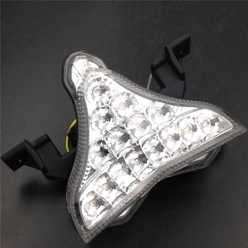 Luz trasera LED transparente luz de señal de giro de freno apta para Yamaha YZF-R1 2009-2014 - Imagen 3 de 10