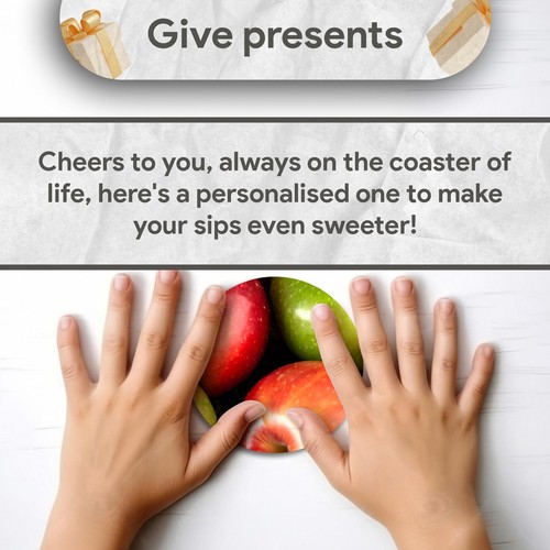 Montañas posavasadas redondas con acabado brillante CUALQUIER FOTO Únicas Personalizadas Cocina Regalo - Imagen 38 de 56