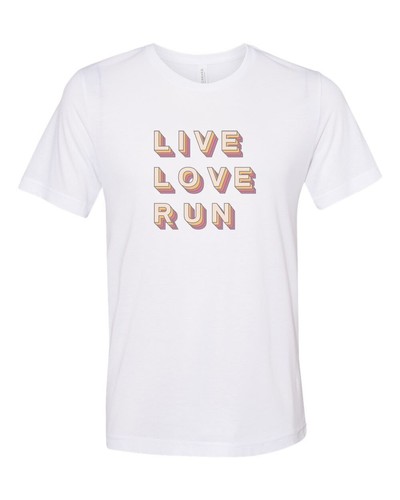 LIVE LOVE RUN, RUNNING, JOGGING, Vintage T SHIRT, Sublimation T, Retro TEE - Picture 6 of 9