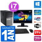 PC tour DELL 7010 Screen 22 " Intel i7-3770 RAM 16Go Disk 2To Windows 10 Wifi