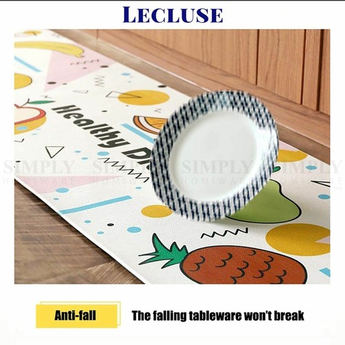 Lecluse Kitchen Non-Slip Mat Home Floor Carpet Rug Waterproof Anti-Oil PVC - Picture 4 of 18