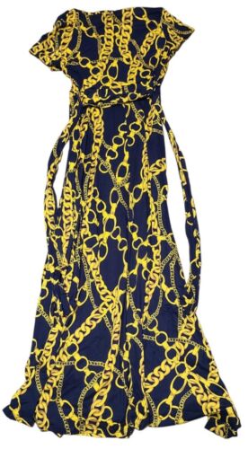Mother Bee Women's Maternity Long Maxi Dress With Back Tie Size XL - Picture 2 of 6