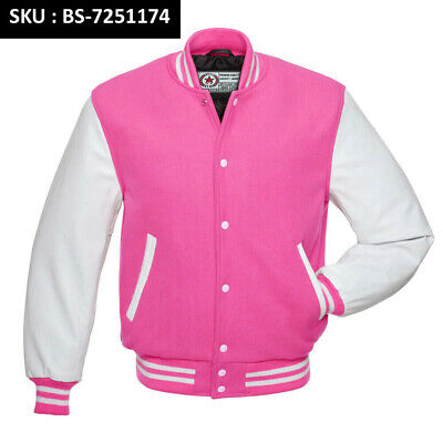 varsity jacket white