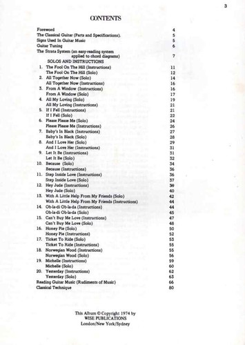 Song Book - The Beatles For Classical Guitar - Picture 2 of 6