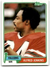 1981 Topps (A) Alfred Jenkins Atlanta Falcons #448