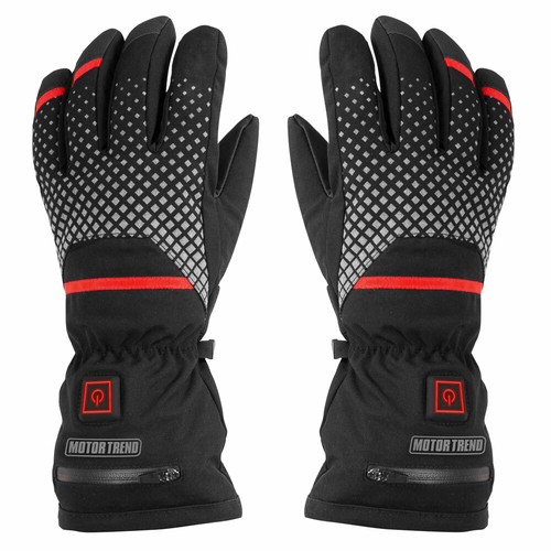 MotorTrend Rechargeable Heated Gloves for Motorcycle, Medium - Thermal Insulated - 第 1/10 張圖片